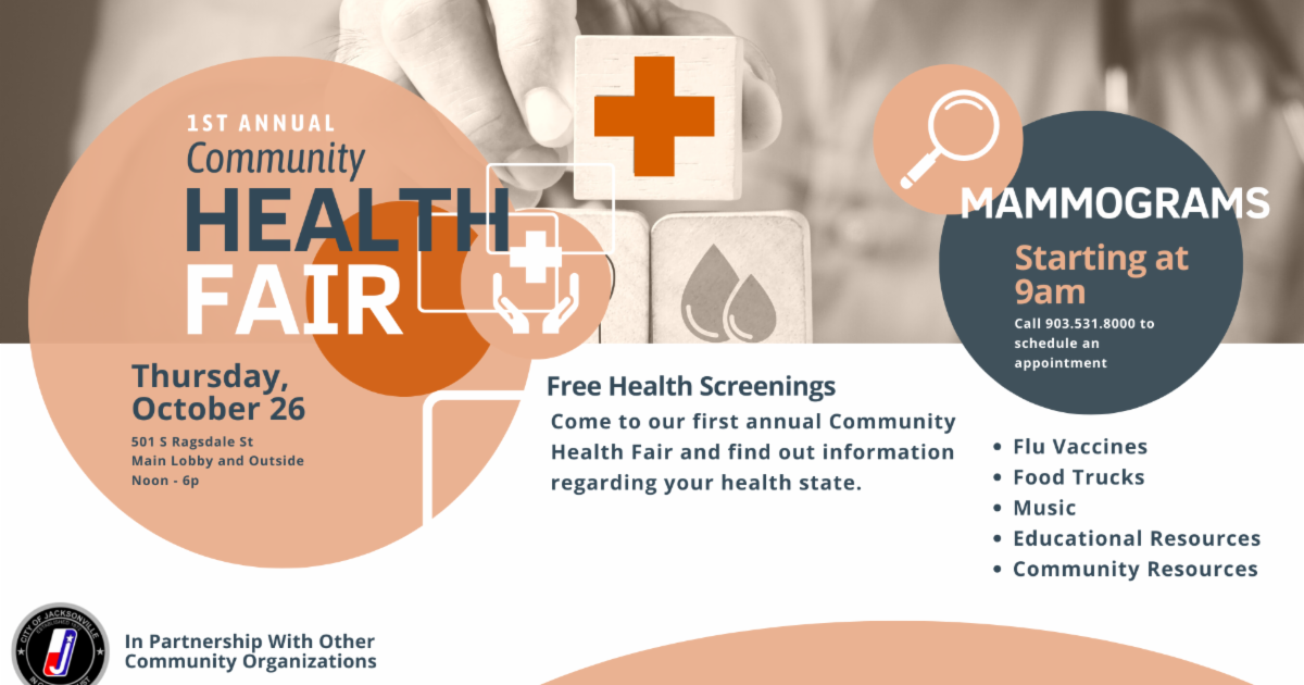 Jacksonville Health Fair set for Thursday, Oct. 26