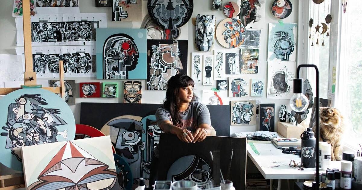 ‘It feels like dancing’: Street artist fatspatrol on the empowerment she finds in her painting