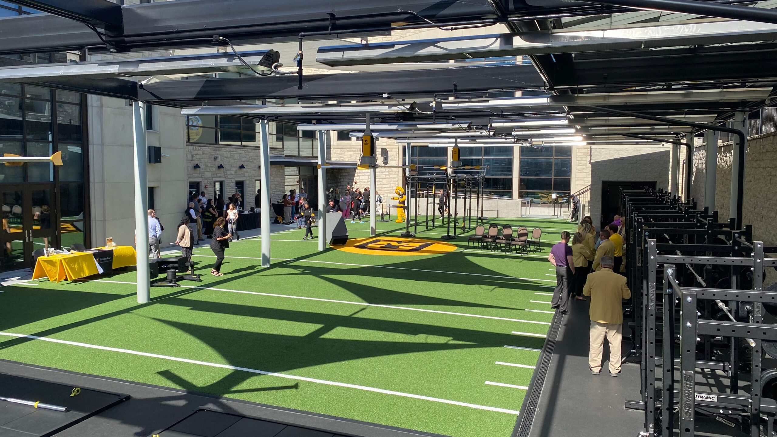 Mizzou Rec has a new outdoor fitness space that got a grand opening on Wednesday