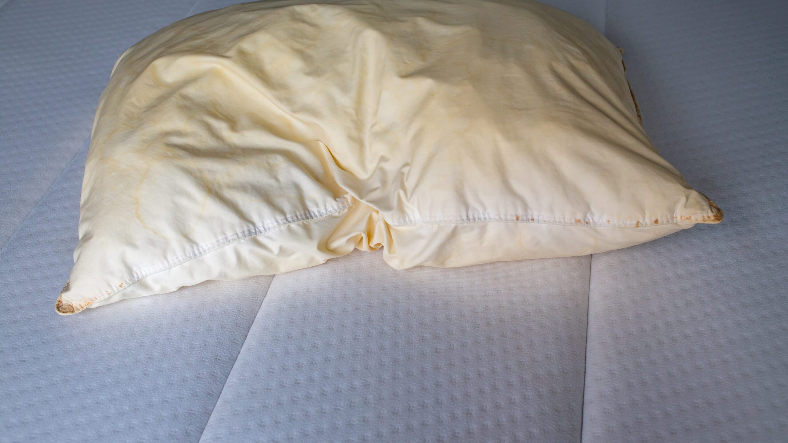 Love your old yellow pillow? It’s a health hazard, experts say.