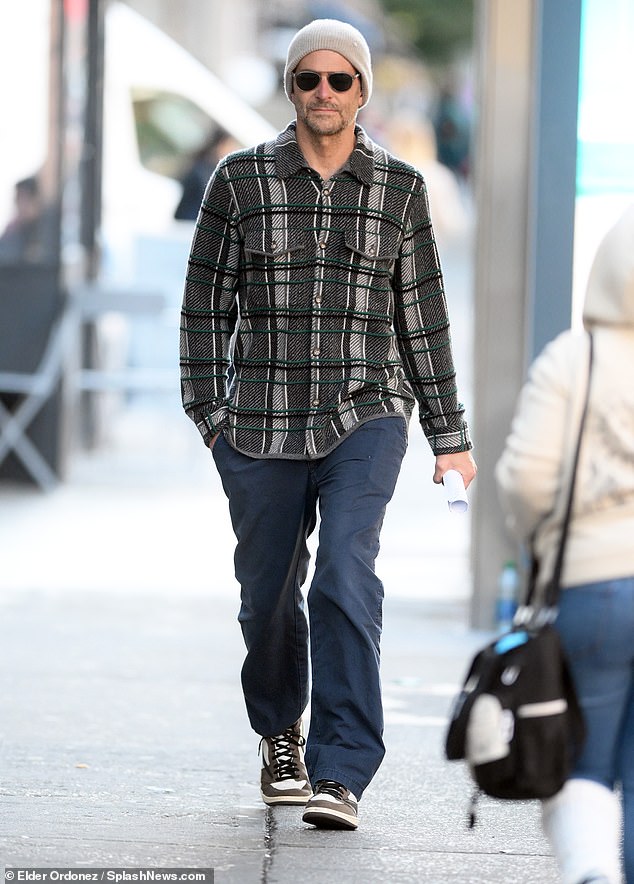 Bradley Cooper wears $645 plaid shirt from Gigi Hadid’s fashion brand