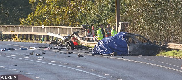 Horror M4 fireball crash leaves one dead and three wounded