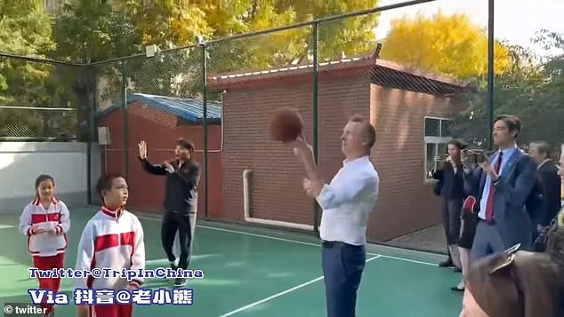 California Governor Newsom knocked down a kid in basketball game