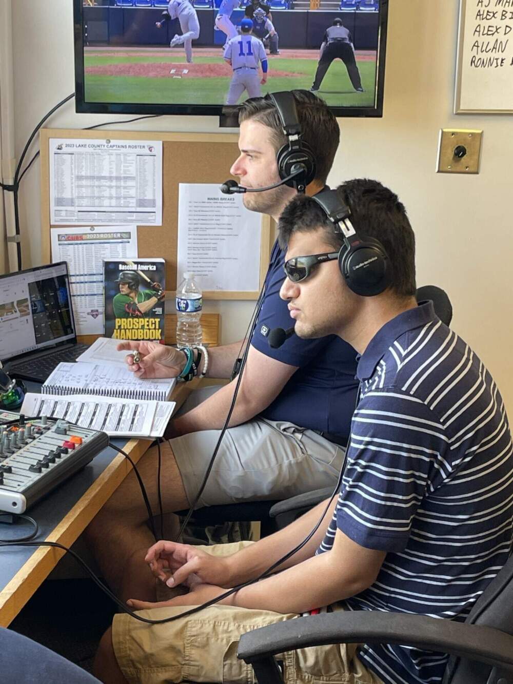 Blind sports broadcaster Allan Wylie is in it for the love of the game