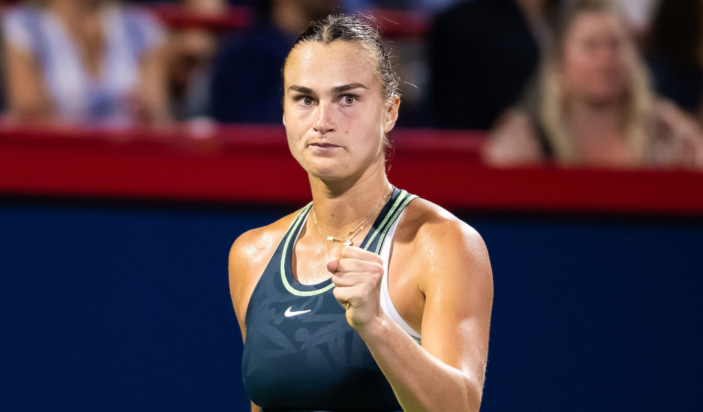 Aryna Sabalenka meets her biggest cheerleader at last