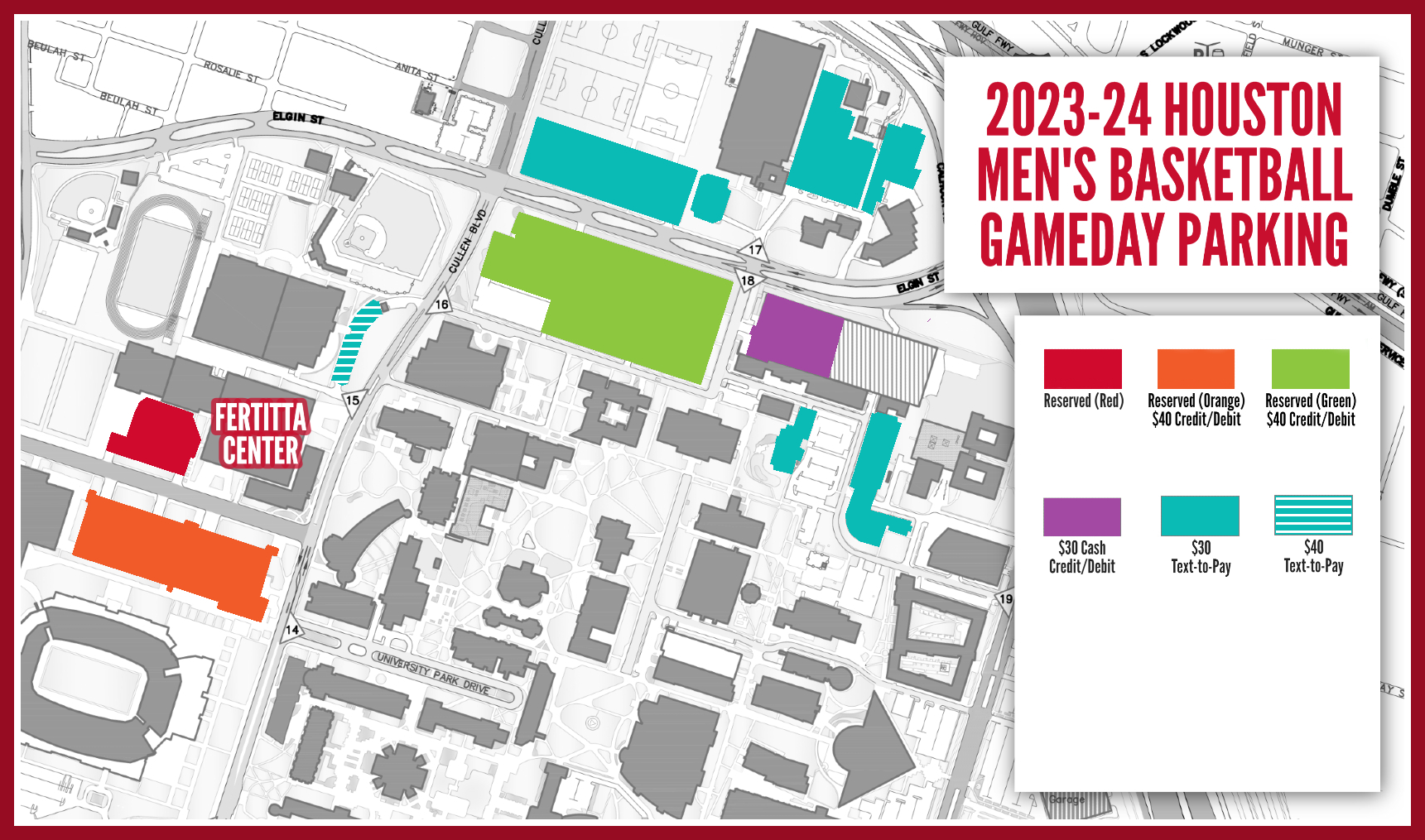 Men’s Basketball Parking