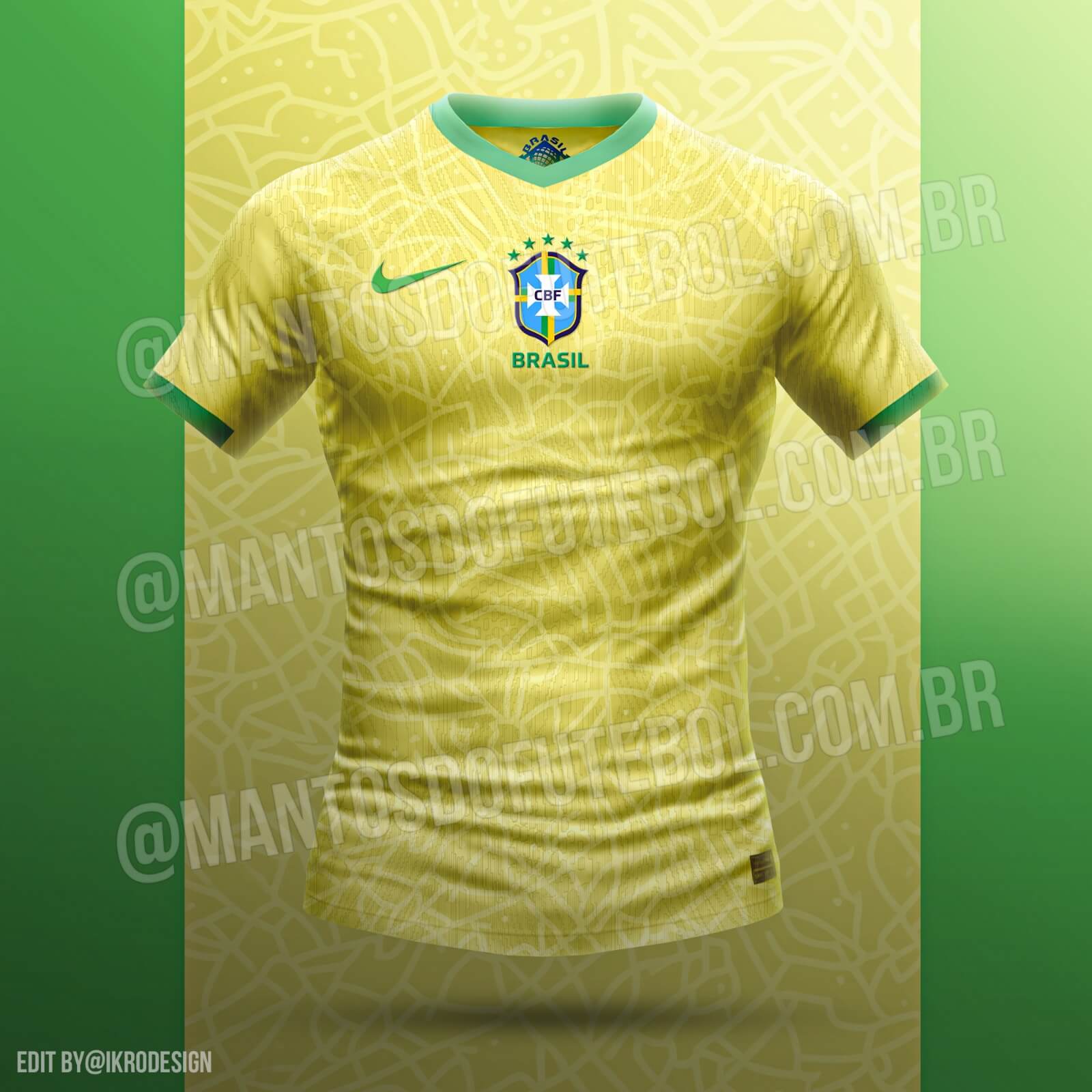 Camisa do Brasil 2024-2025 terá de volta escudo centralizado » MDF
