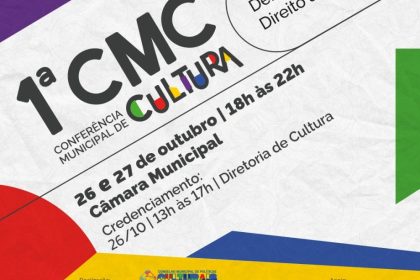 Conferência Municipal de Cultura de Três Lagoas será nos dias 26 e 27 de outubro