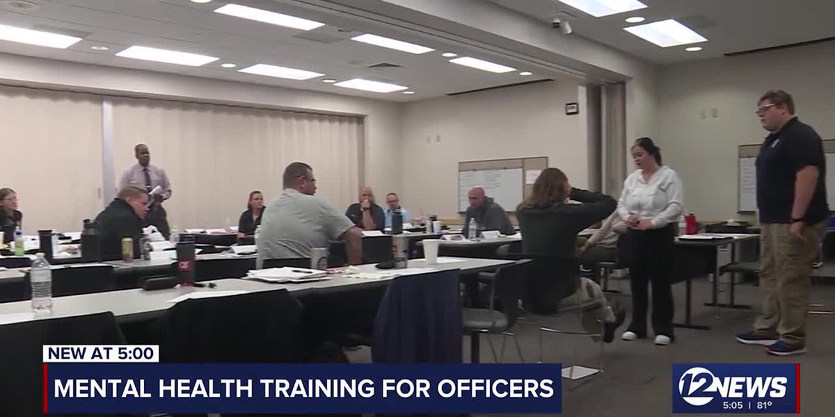 Kansas police officers participate in mental health training