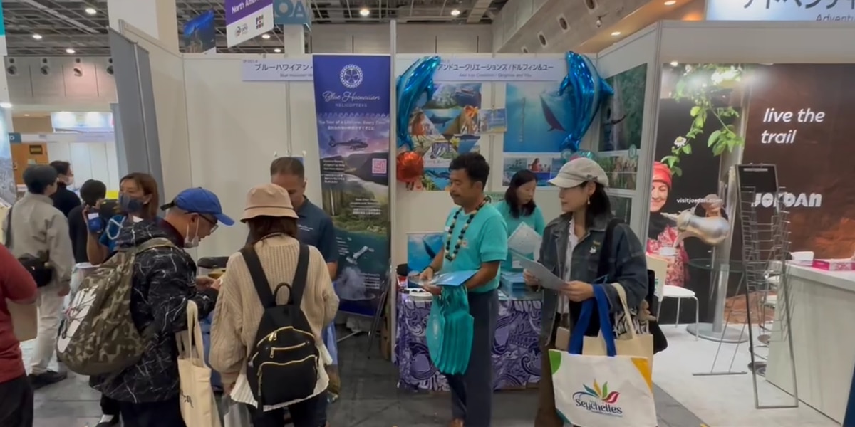 Hawaii companies urge return of Japanese visitors at Travel Expo