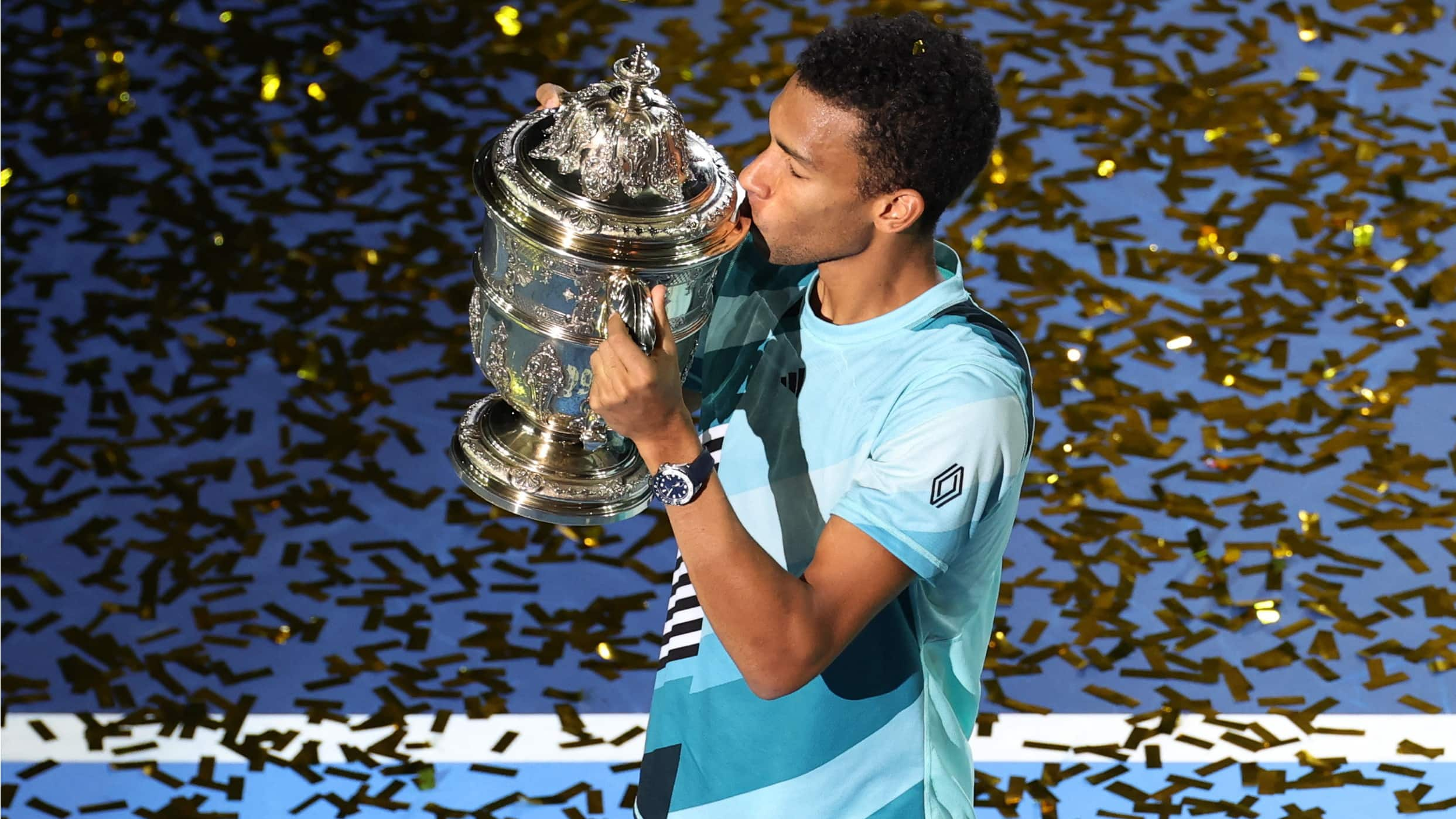 Auger-Aliassime wins 1st ATP title of season, repeating as Swiss Indoors champion