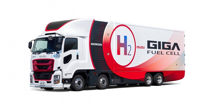 Isuzu จับมือ Honda เตรียมเปิดตัวรถบรรทุกหนัก GIGA FUEL CELL ขับขี่ได้ไกลกว่า 800 km