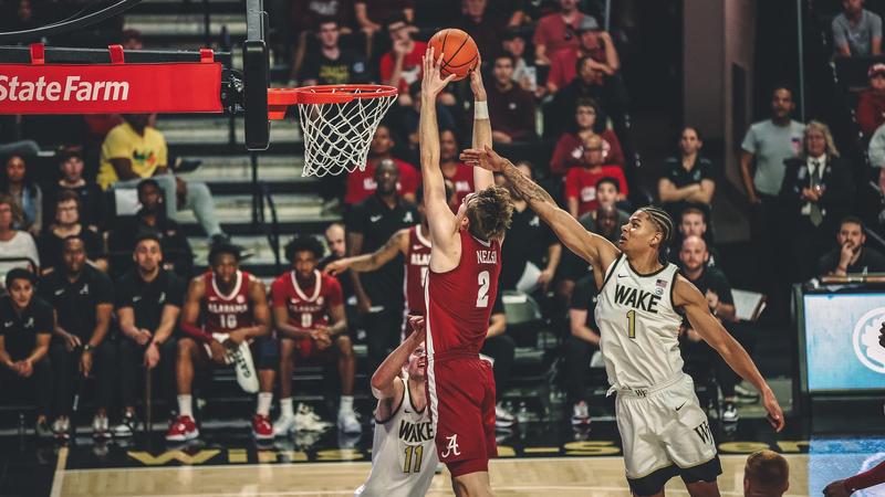 Alabama Men’s Basketball Drops Charity Exhibition at Wake Forest – University of Alabama Athletics