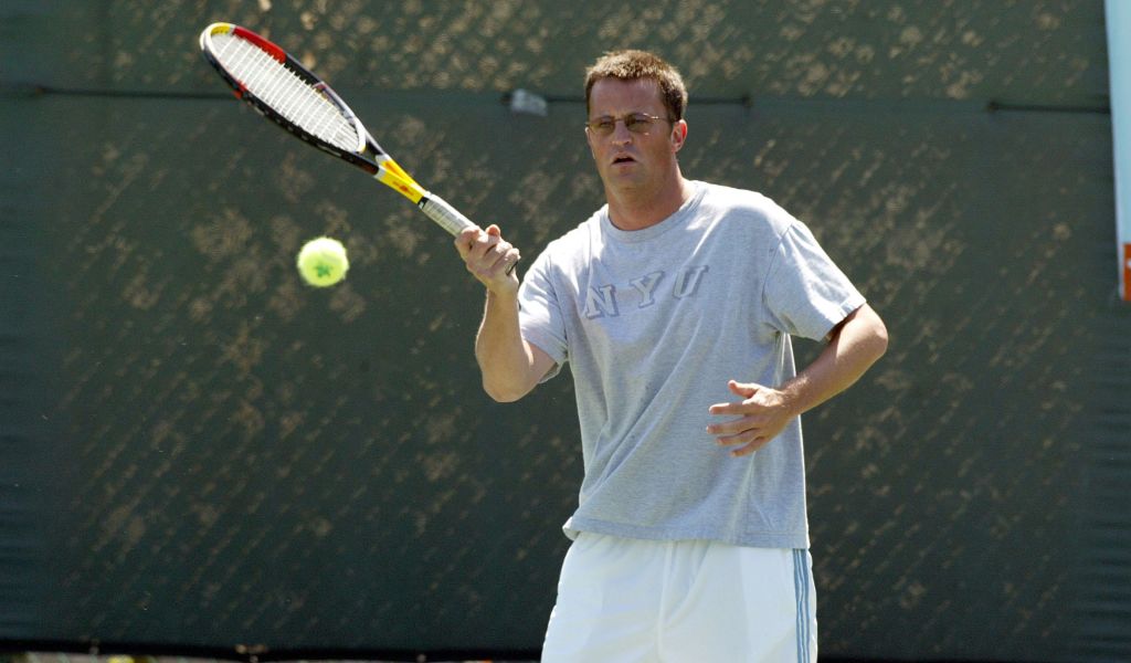 Matthew Perry’s love of tennis shone through until his final day