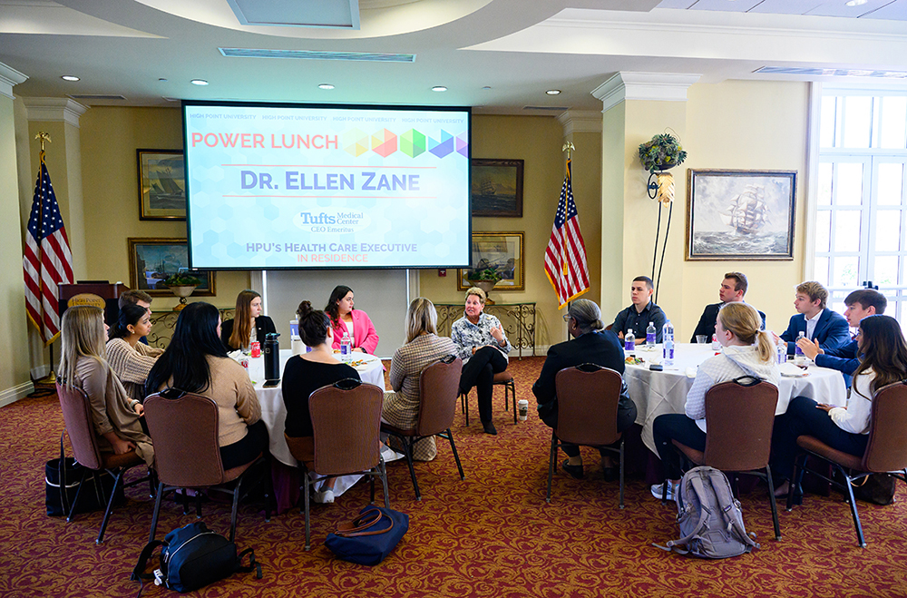 Dr. Ellen Zane, HPU Health Care Executive in Residence, Mentors Students