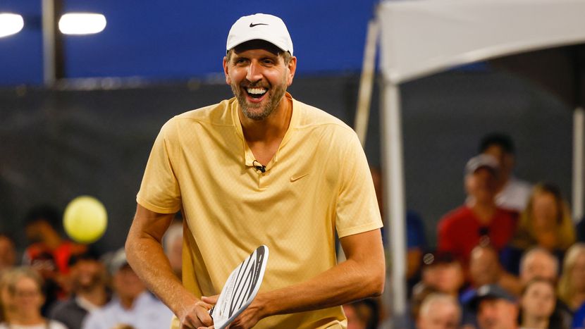 Sports celebs Dirk Nowitzki, Tony Romo and Jason Kidd will compete in pickleball showdown