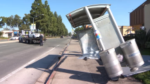 One hospitalized after car crashes into Mira Mesa bus stop