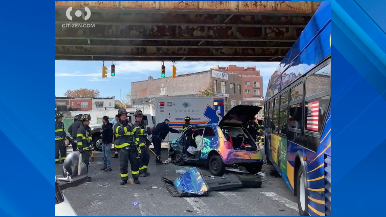 People trapped, taken to hospital after MTA bus accident: FDNY