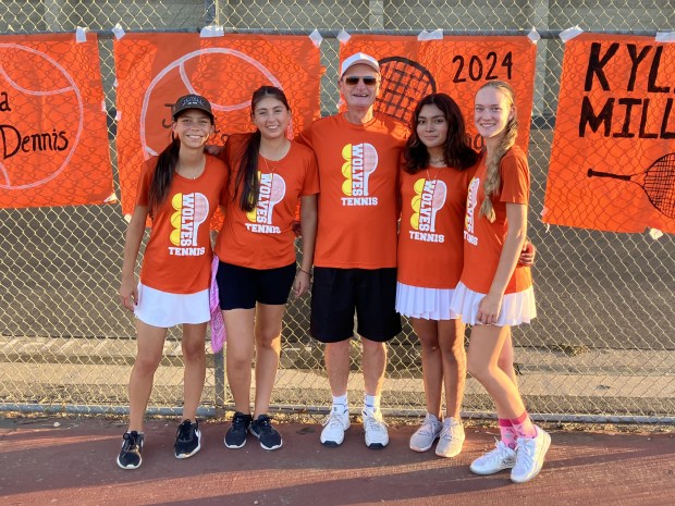 Pioneer High School girls tennis team wins crosstown clash at Woodland High School