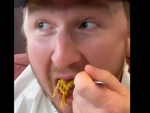 John Feitelberg Eating His Food Without Chewing Has Taken The Internet By Storm