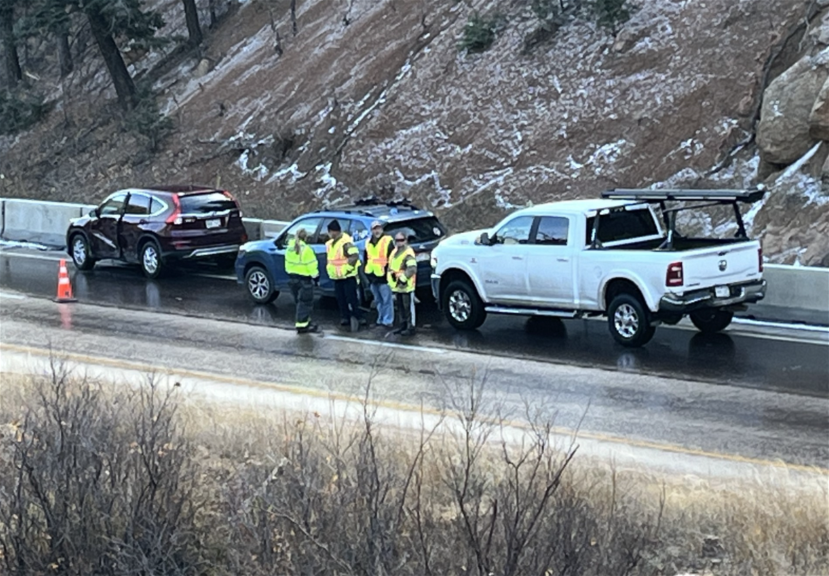 Multi-car crash Saturday temporarily closes eastbound U.S. 24 in Ute Pass; icy conditions cited