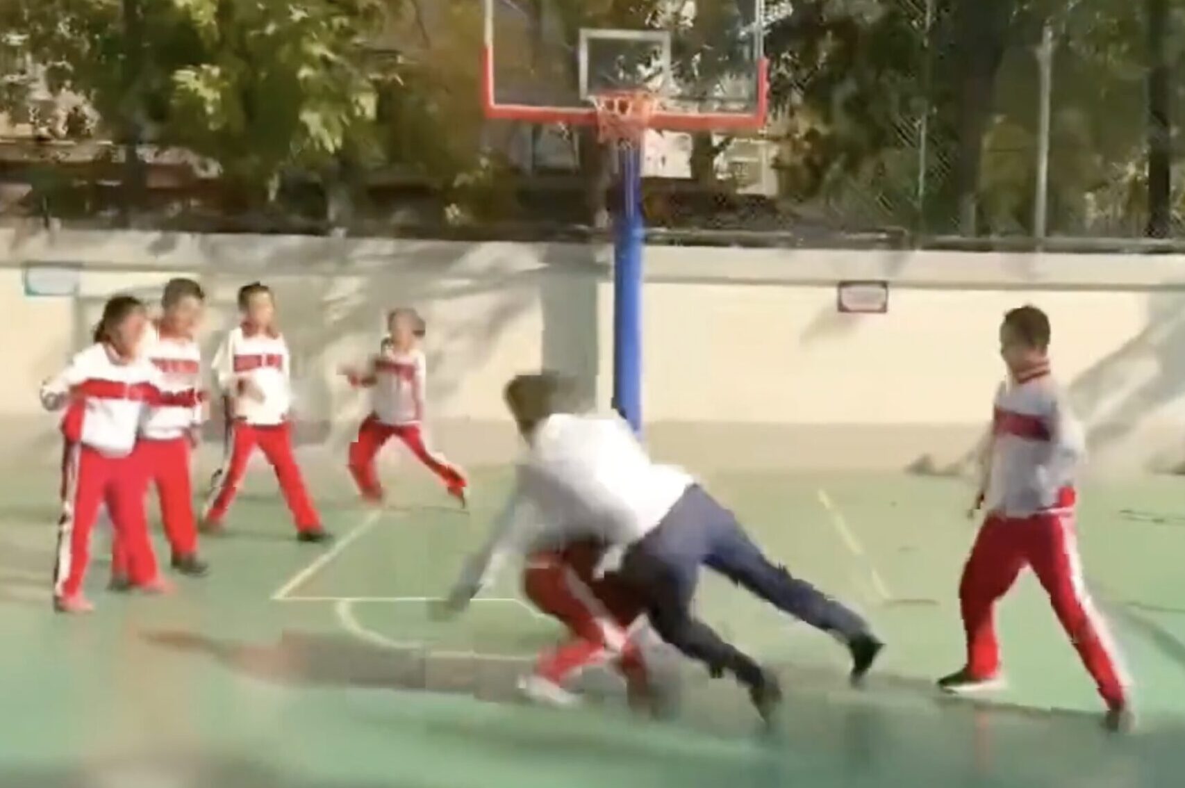 VIDEO: Gavin Newsom Knocks Down Child During Basketball Game