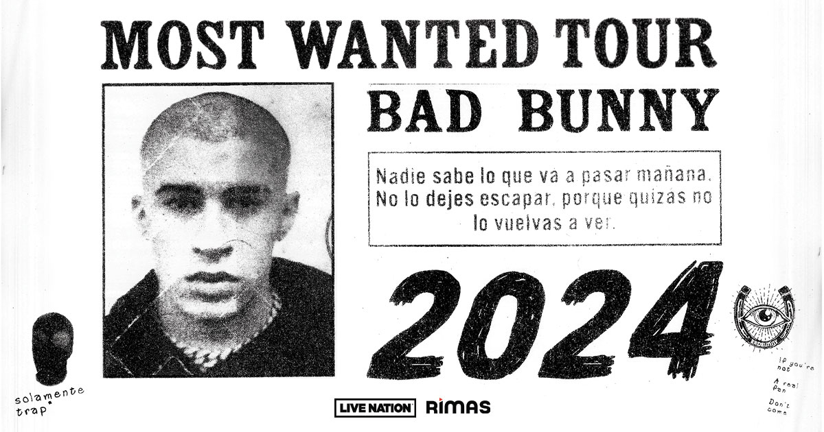 Bad Bunny Makes His Return To The Stages In 2024 With North America “Most Wanted Tour”