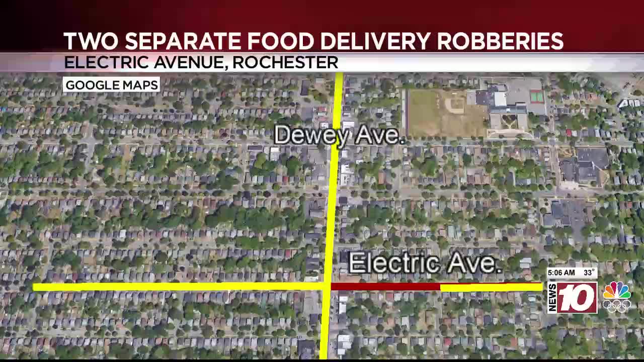 Two food delivery drivers robbed in different parts of the city overnight