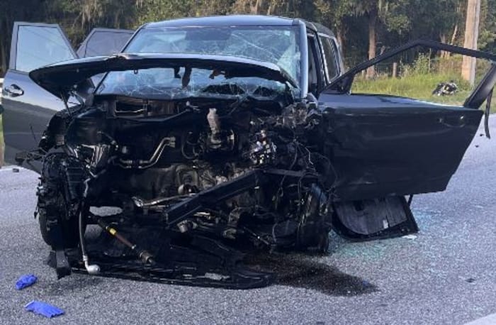 Florida man dies, engine detaches from car in violent fatal crash