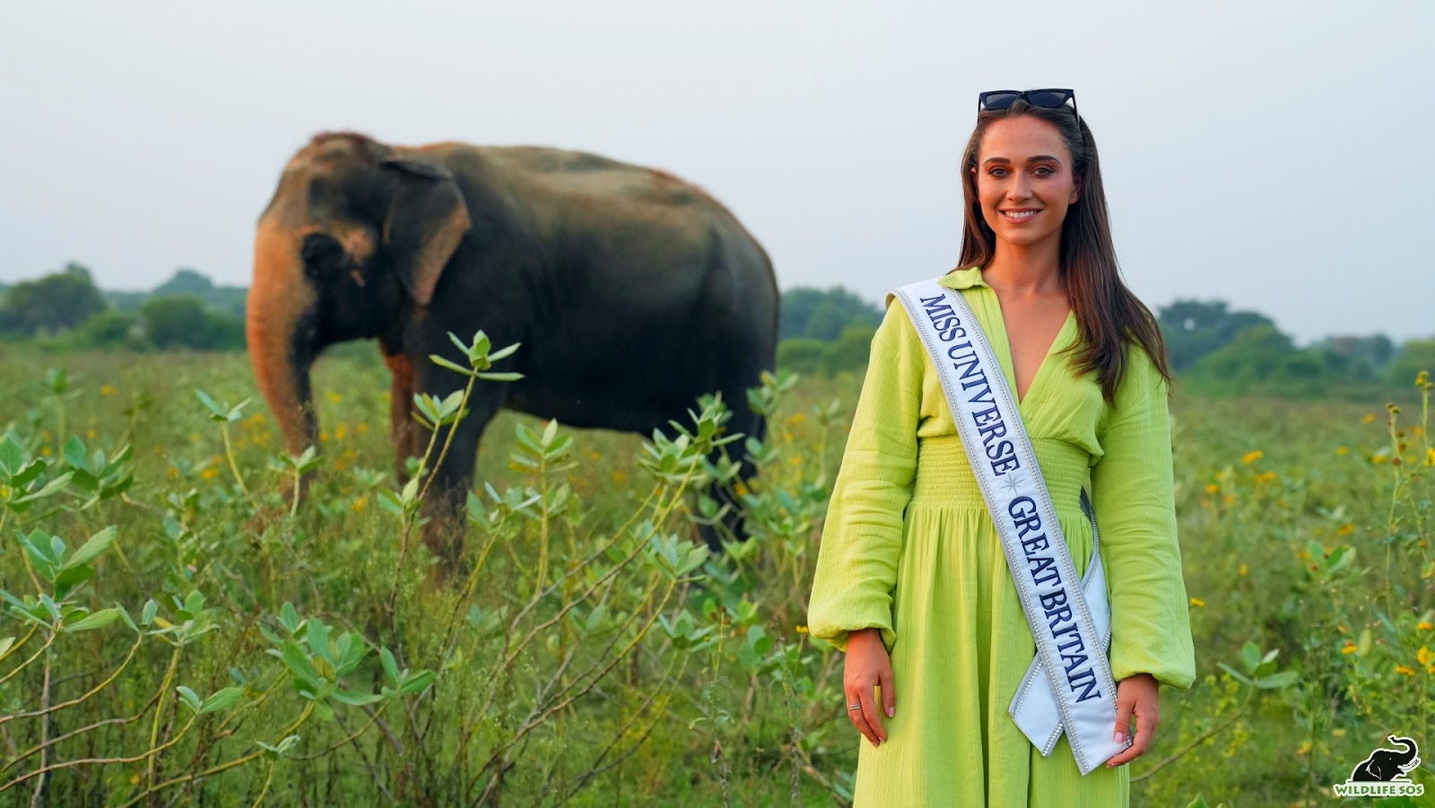 Miss Universe Great Britain 2023 Visits Wildlife SOS!