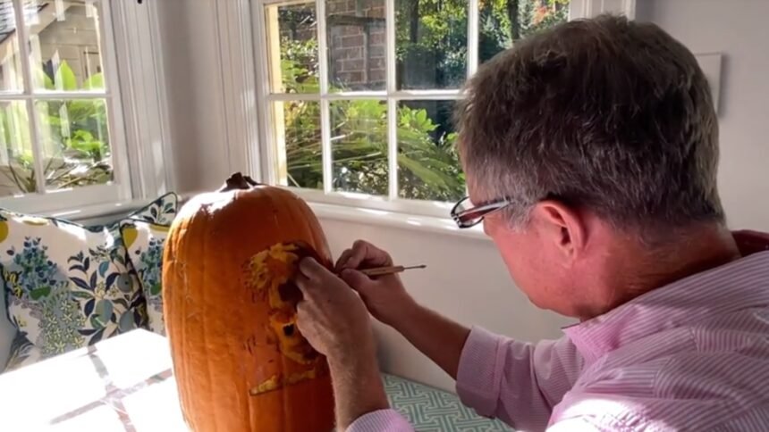 Man carves departed celebrities on Jack-o-lanterns