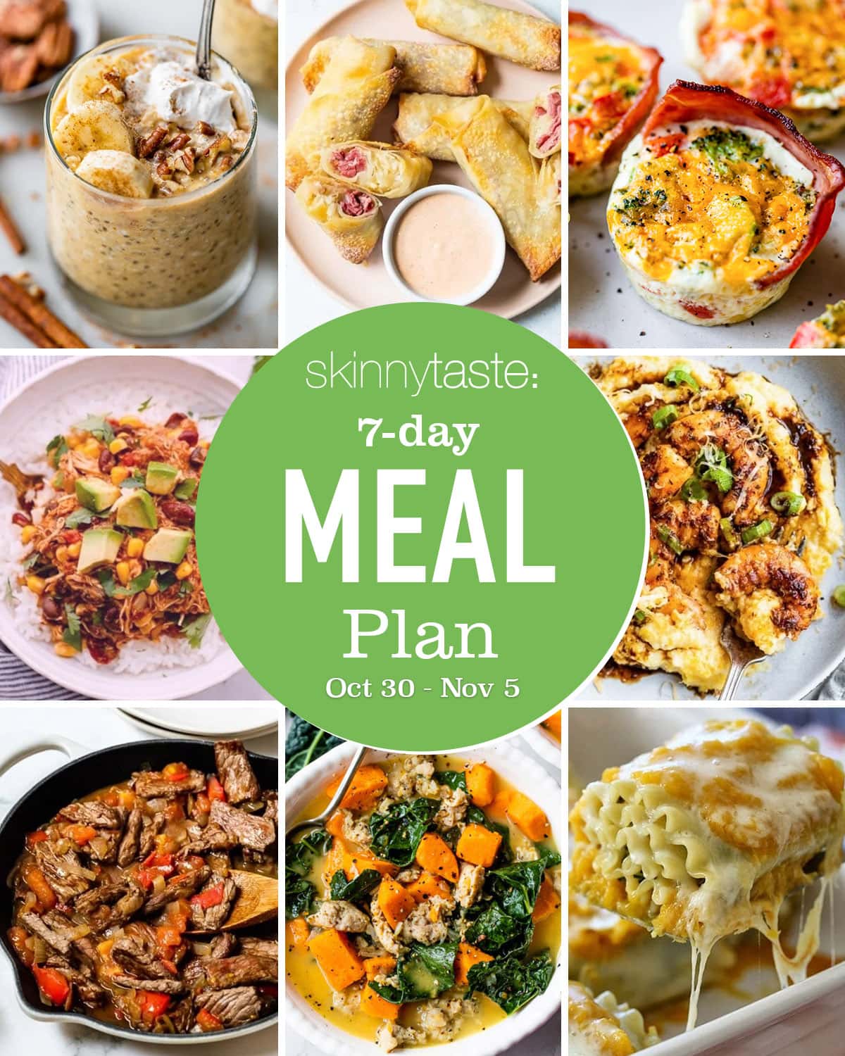 Free 7 Day Healthy Meal Plan (Oct 30-Nov 5)