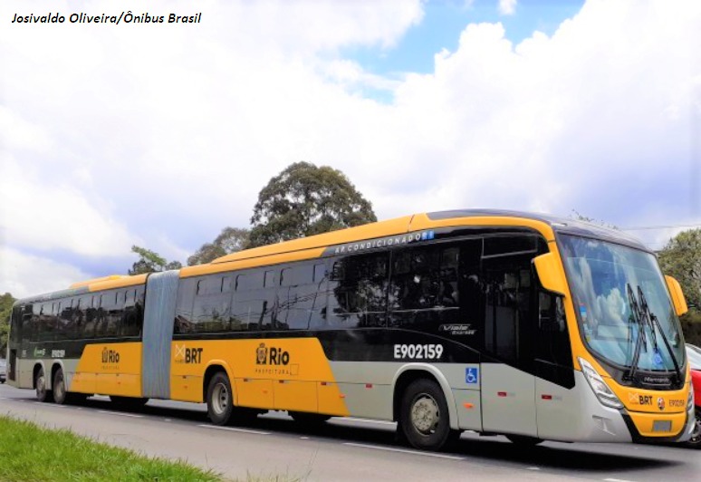 Paes entrega os primeiros 21 dos 337 ônibus articulados com tecnologia Euro 6 para o sistema BRT do Rio de Janeiro nesta terça (10)