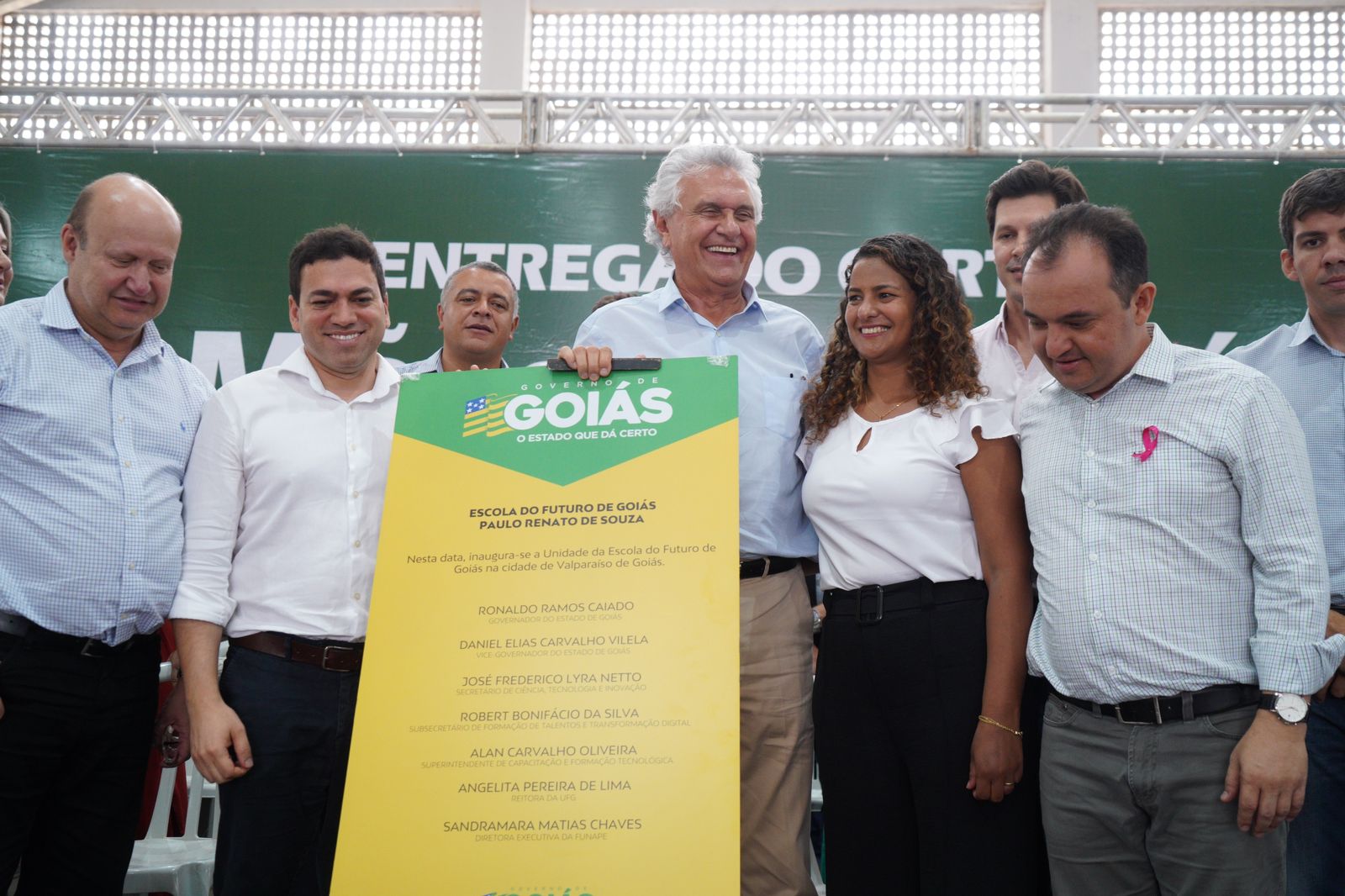 Secretaria de Estado de Ciência, Tecnologia e Inovação – Governador Ronaldo Caiado inaugura Escola do Futuro em Valparaíso de Goiás