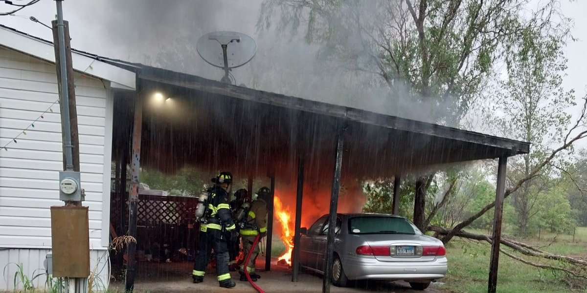 Bullard fire destroys car, damages home