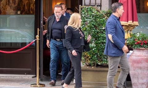 Arnold Schwarzenegger and Heather Milligan go on a London date