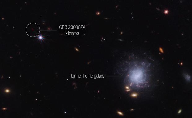 Webb Telescope sees explosion 1 million times brighter than the Milky Way