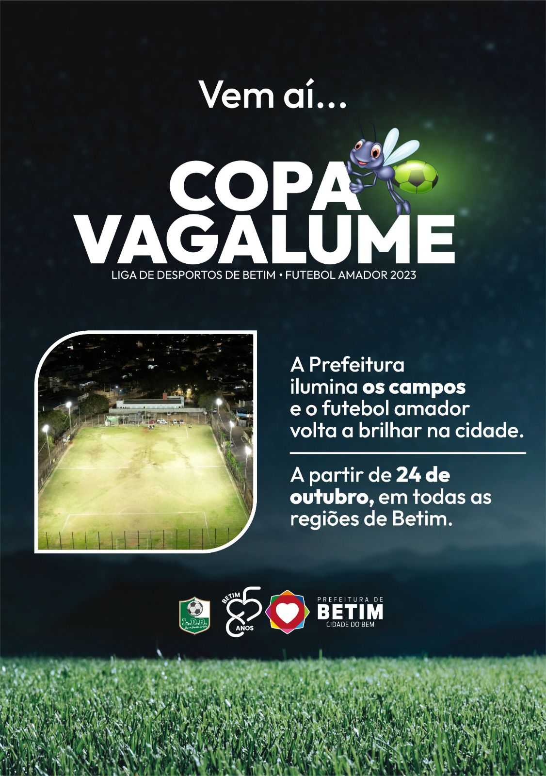 Futebol amador: Copa Vagalume celebra iluminação dos campos de futebol de Betim e promete muita…