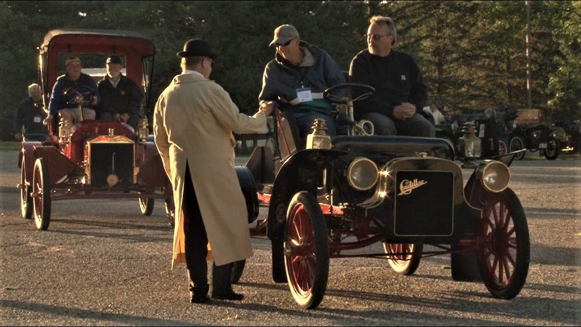 Turn of century antique cars make for excitingly slow Minnesota road rally