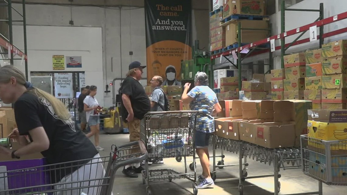 Local food banks say they are ready to help despite inflation, smaller food donations