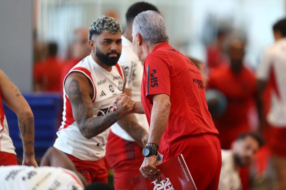 Flamengo divulga primeiro registro de Tite e Gabigol após polêmica