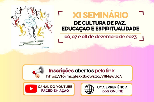 XI Seminário de Cultura de Paz, Educação e Espiritualidade tem inscrições abertas; evento ocorre em dezembro