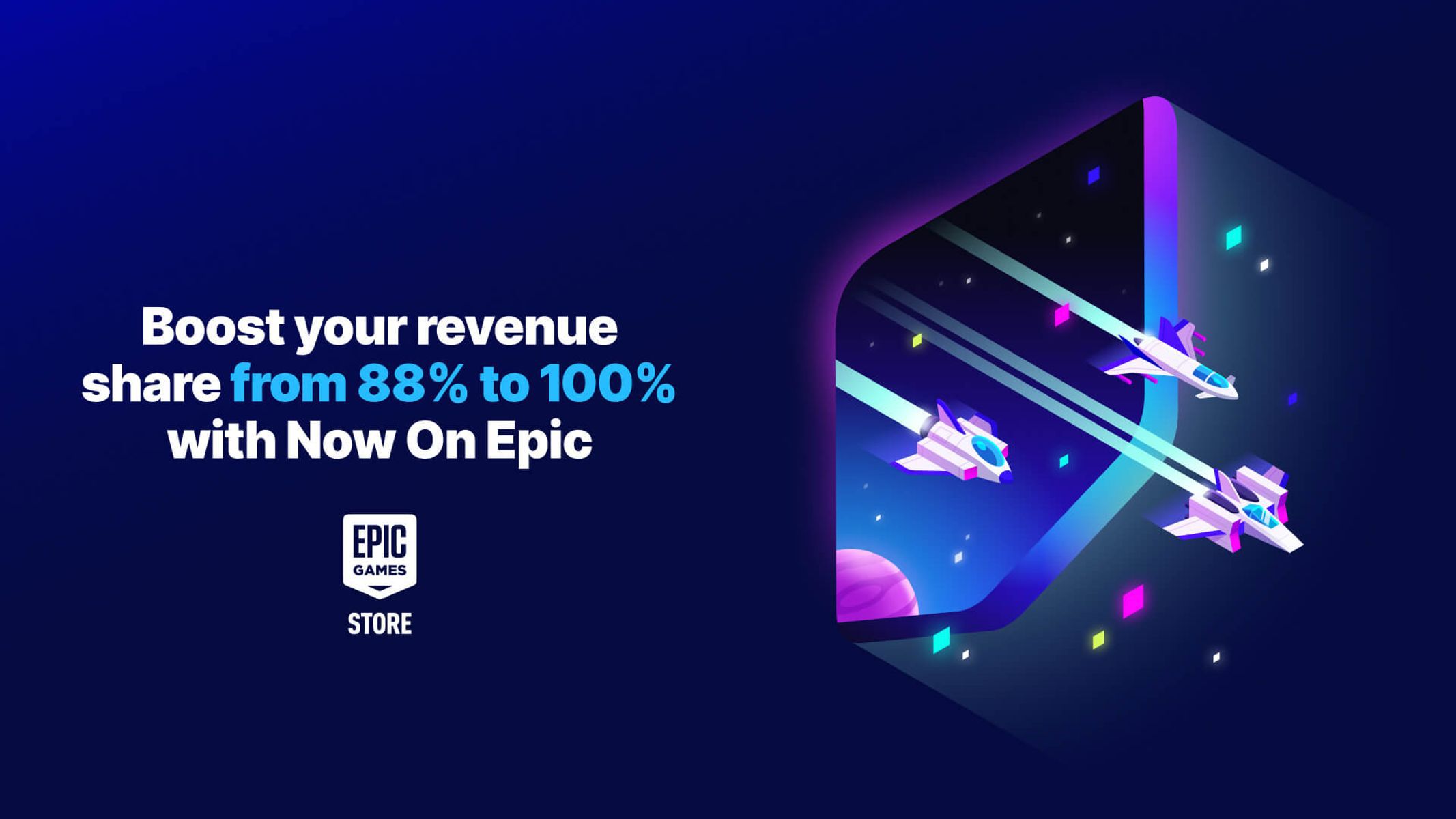 Epic Games revela novo Now On Epic com até 100% das vendas aos devs