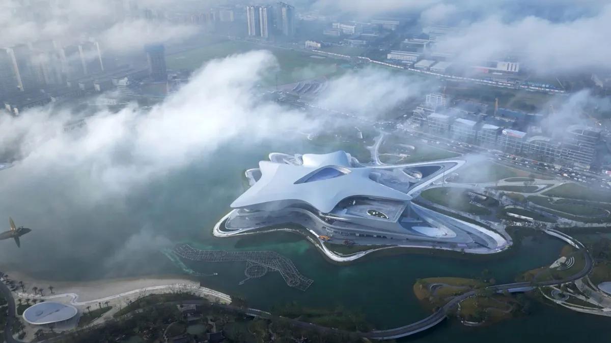 Chinese science fiction museum impresses by blending tech with nature