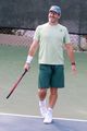 Jon Hamm Plays Tennis with Friends on Halloween Morning | Just Jared: Celebrity News and Gossip