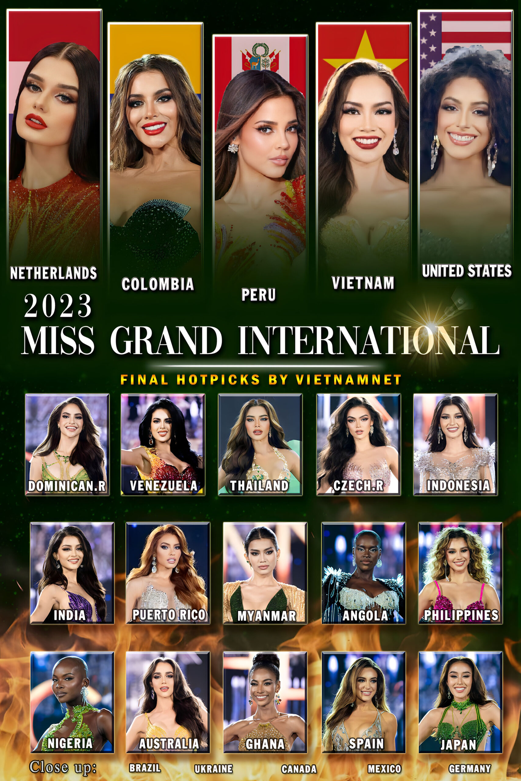 Các ứng viên sáng giá ngôi vị Miss Grand International 2023