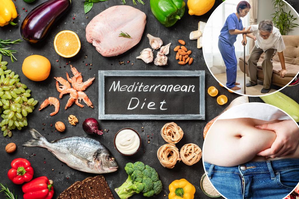 Mediterranean diet can blast belly fat caused by aging, new study…