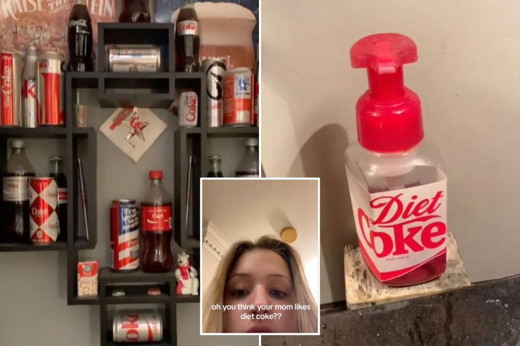 Daughter shares mom’s Diet Coke obsession