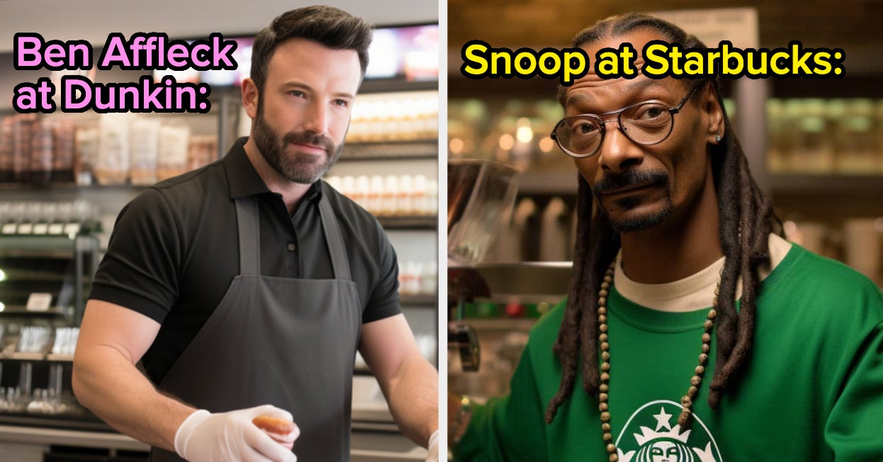 I Asked AI What Famous People Would Look Like If They Worked Minimum-Wage Jobs, And The Results Are Fascinating