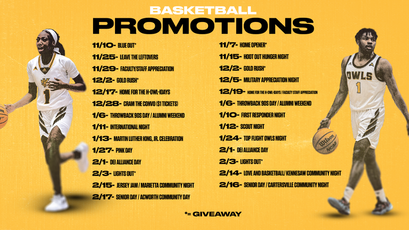 Full Promotional Schedule Announced Men’s and Women’s Basketball – Kennesaw State University Athletics